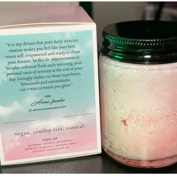 Dallas & James Watermelon Dream Saltwater Scrub With Cloudberry 4.2oz  - New - Picture 2 of 2